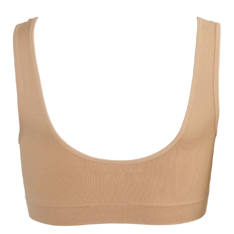 H&H Women's Seamless Bra 2 Pack, Natural, hi-res