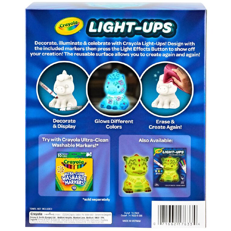 Crayola Light-Ups Unicorn, , hi-res