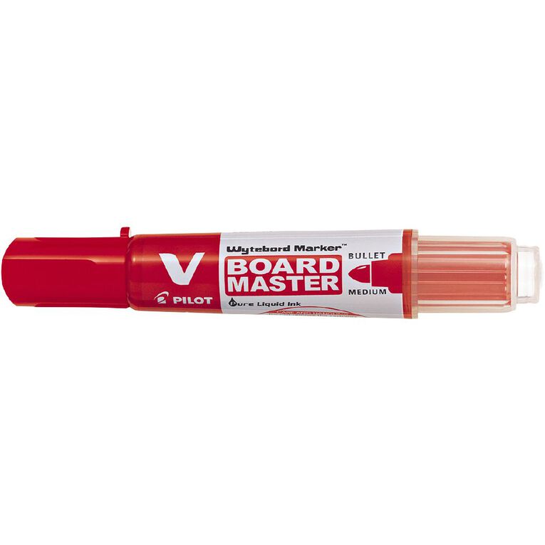 Pilot-BeGreen V Board Whiteboard Marker Bullet Red Mid, , hi-res