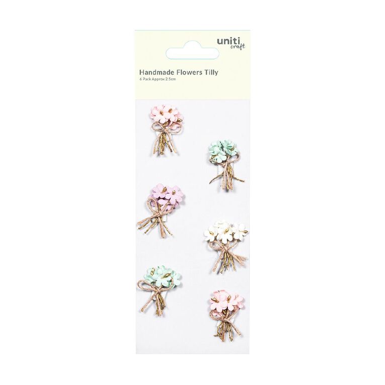 Uniti Handmade Flowers Bouquet Tilly 6 Piece Multi-Coloured, , hi-res