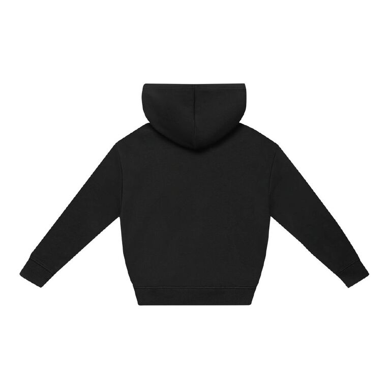 Young Original Plain Zip-Thru Hoodie, Black, hi-res