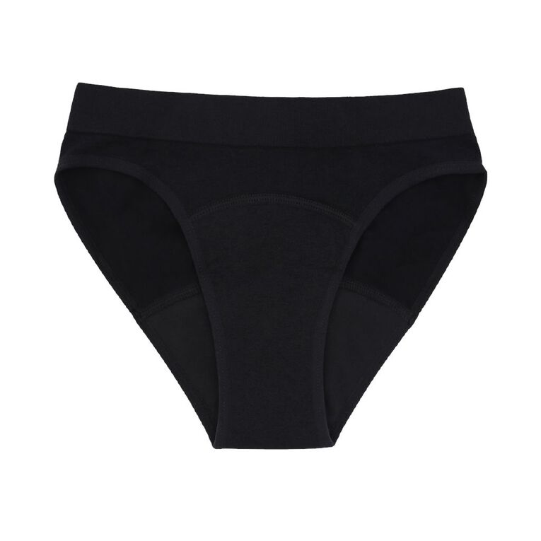 Love Luna Teens Period Bikini 2 Pack, Purple/Black, hi-res