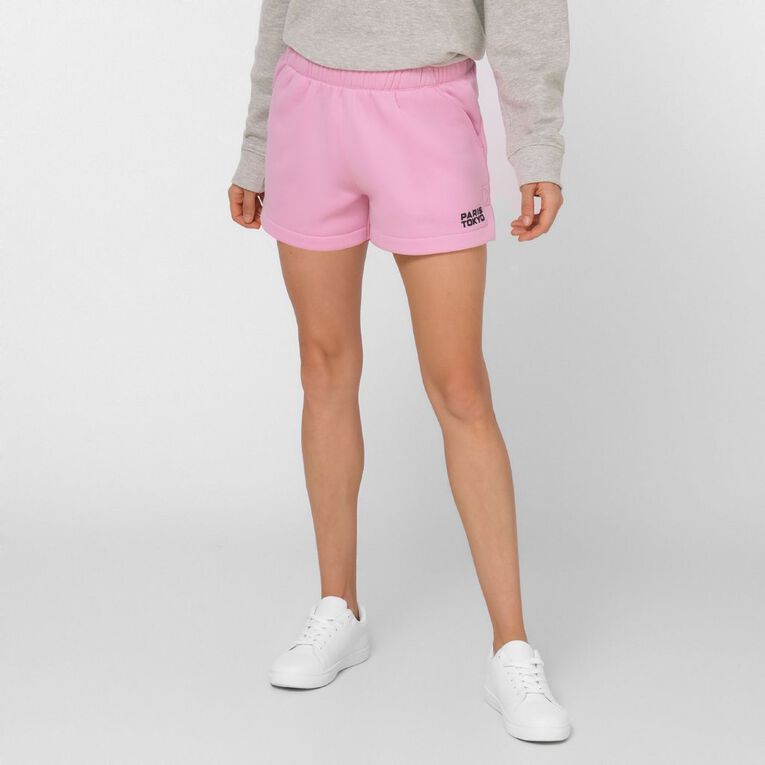 Garage Women's Fresh Fleece Short, Pink Mid, hi-res