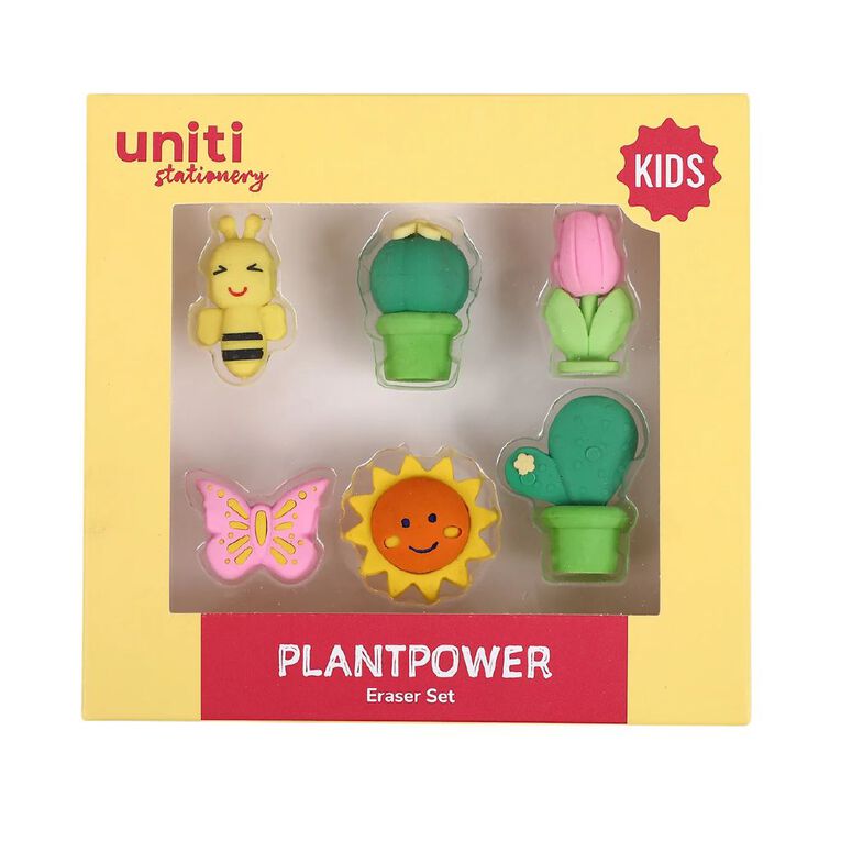 Uniti Kids Plant Power Eraser Set, , hi-res