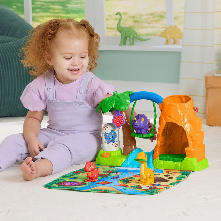 Fisher-Price Little People Dinos Dinosaur Village Playset, , hi-res
