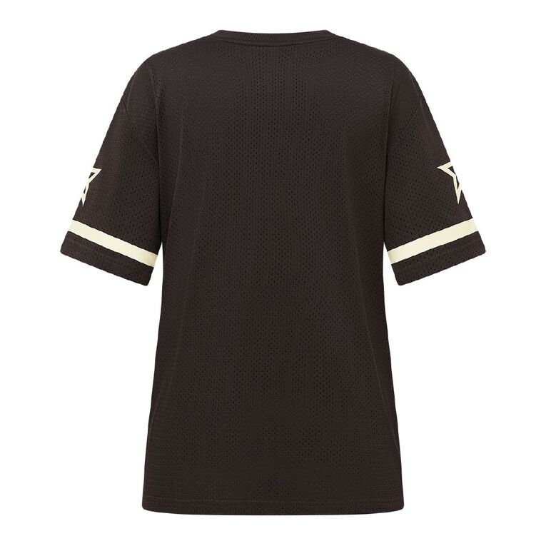 H&H Women's Short Sleeve Sports Tee, Brown Dark, hi-res