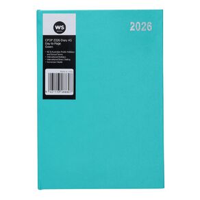 WS Colour Pop 2026 Diary A5 Day To Page Green