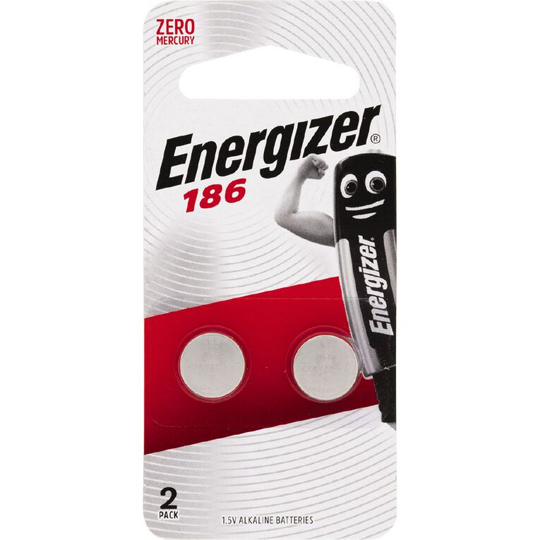 Energizer Alkaline Button Battery 186 2 Pack