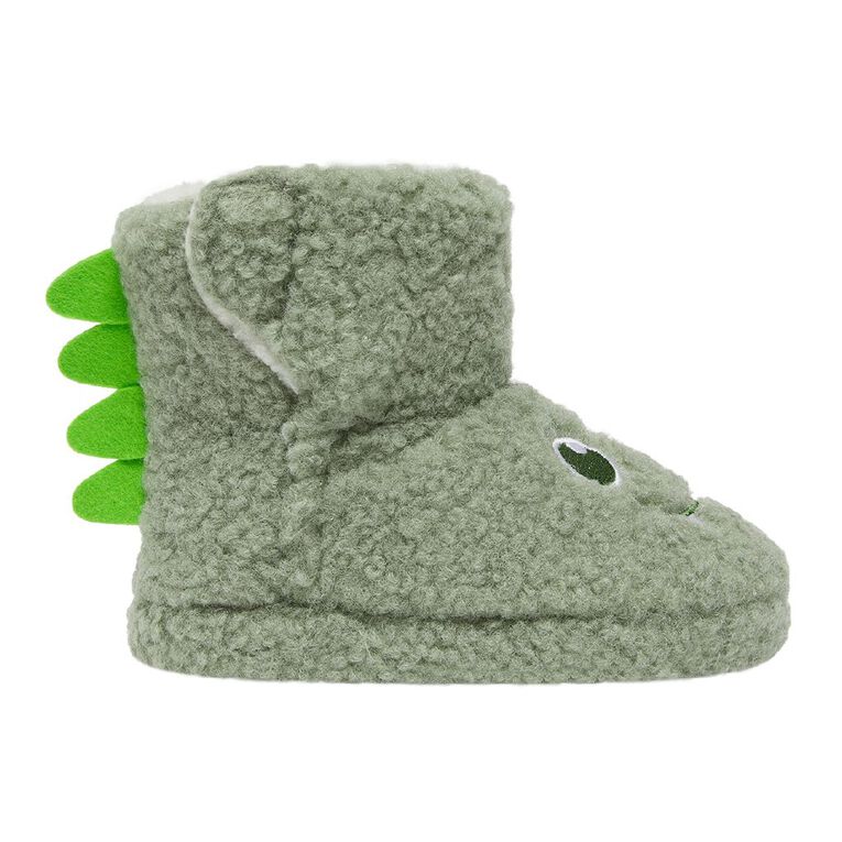 Young Original Junior Kids' Monster Slipper Boots, Green, hi-res