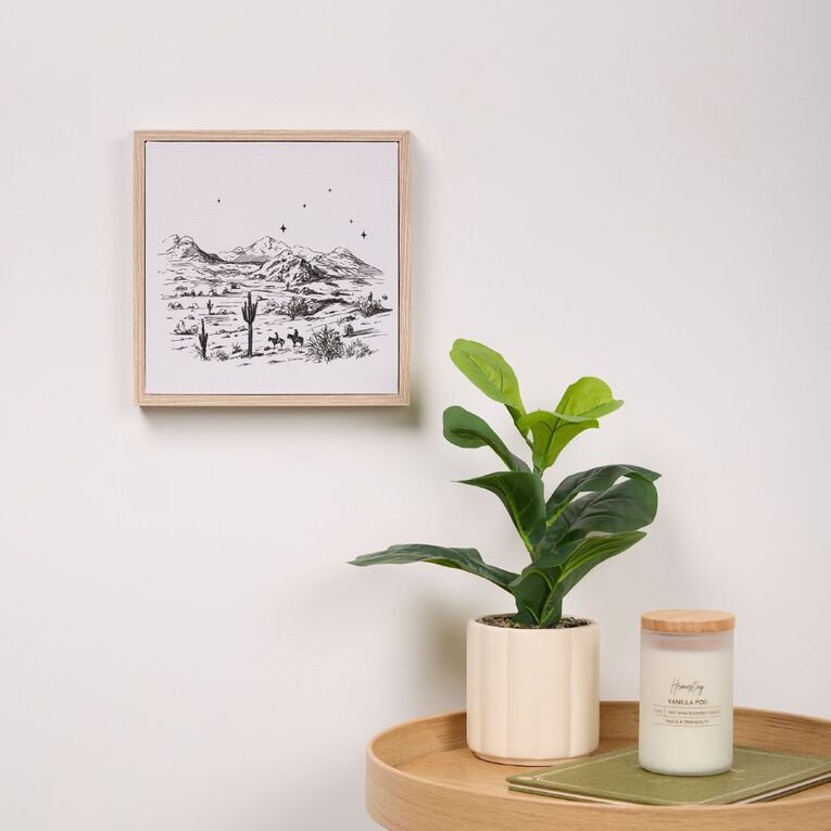 Living & Co Country Framed Canvas 25cm x 25cm, , hi-res