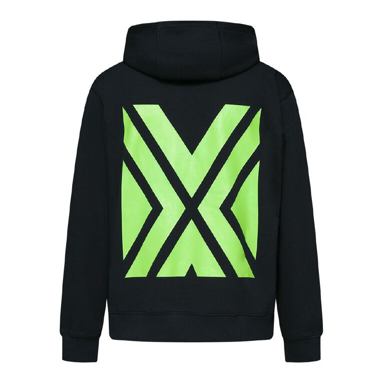 Rivet Fluro Printed Hoodie, Navy, hi-res