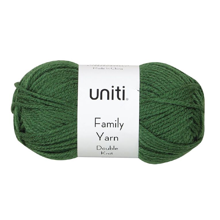 Uniti Double Knit Family Yarn Green Mid 50g, Green Mid, hi-res