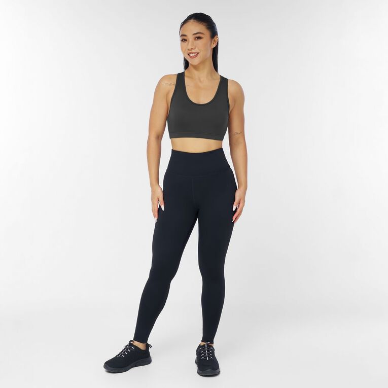 Active Intent Women's Low Impact Crop Top, Grey Dark, hi-res