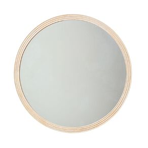 Living & Co Terra Round Mirror 80cm Natural