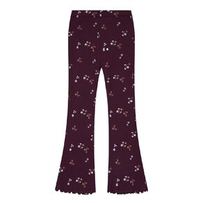 Young Original Printed Rib Flare Leggings
