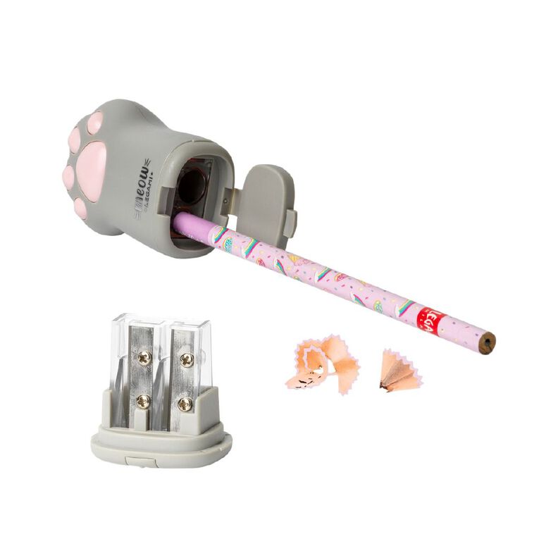 Legami Pencil Sharpener With Container Meow Pink, , hi-res