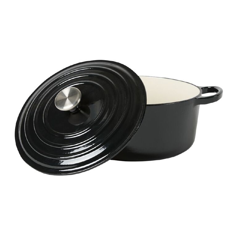 Living & Co Cast Iron 24cm Black, , hi-res