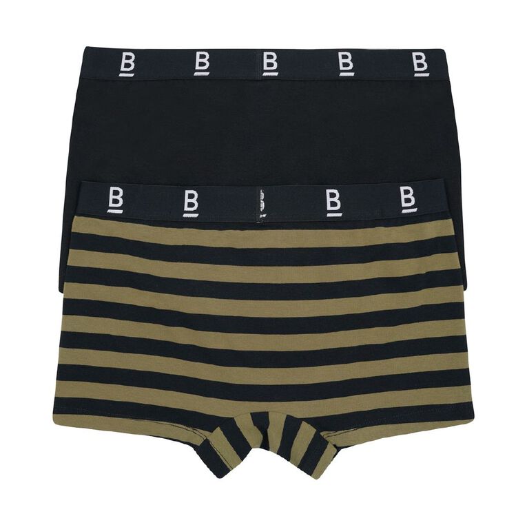 B FOR BONDS Men's Trunks 2 Pack, Khaki, hi-res