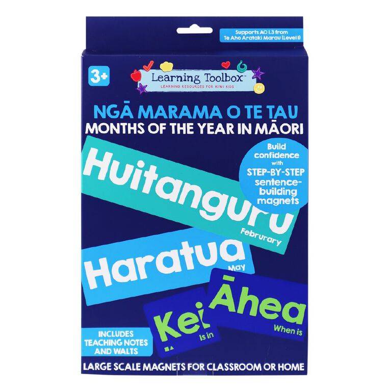 Learning Toolbox Magnetic Months in Te Reo Maori 23 Pieces, , hi-res