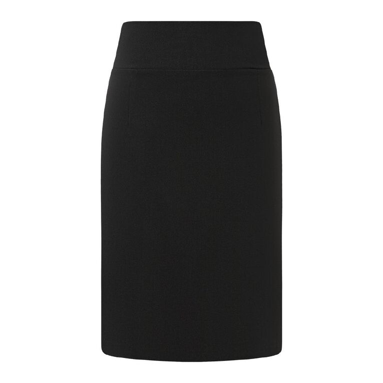 H&H Women's Classic Bengaline Skirt, Black, hi-res