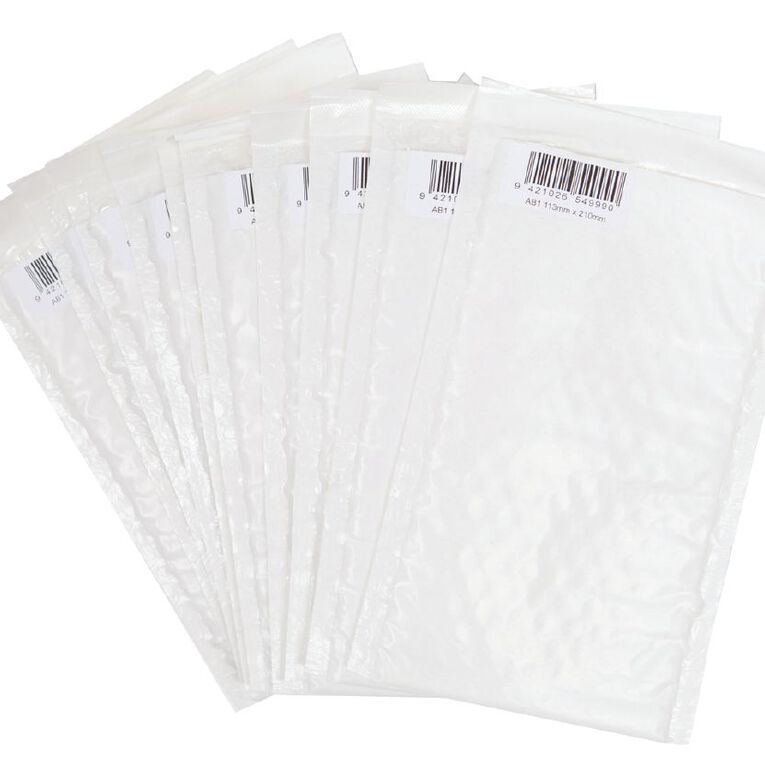 Sealed Air Mail Bag Size 1 Lite 133mm x 210mm White, , hi-res
