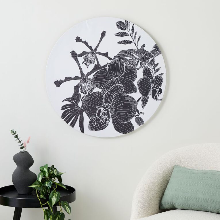 Living & Co Sadie Round Printed Canvas 70cm, , hi-res