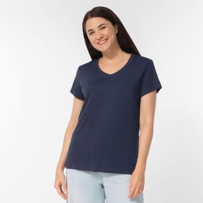 H&H Women's Short Sleeve V-Neck Tee