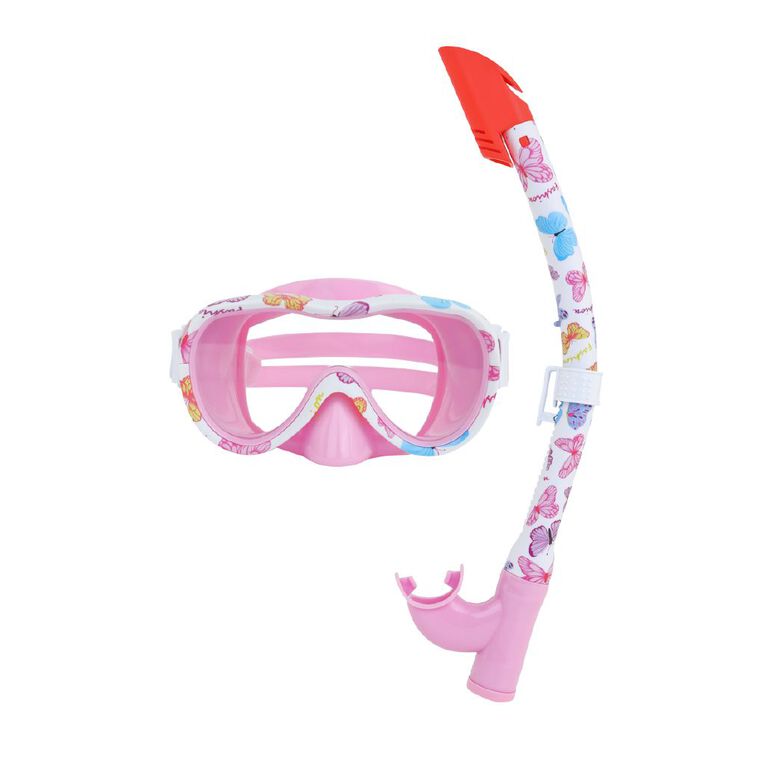 Active Intent Water Kids Printed Mask & Snorkel Set Assorted, , hi-res