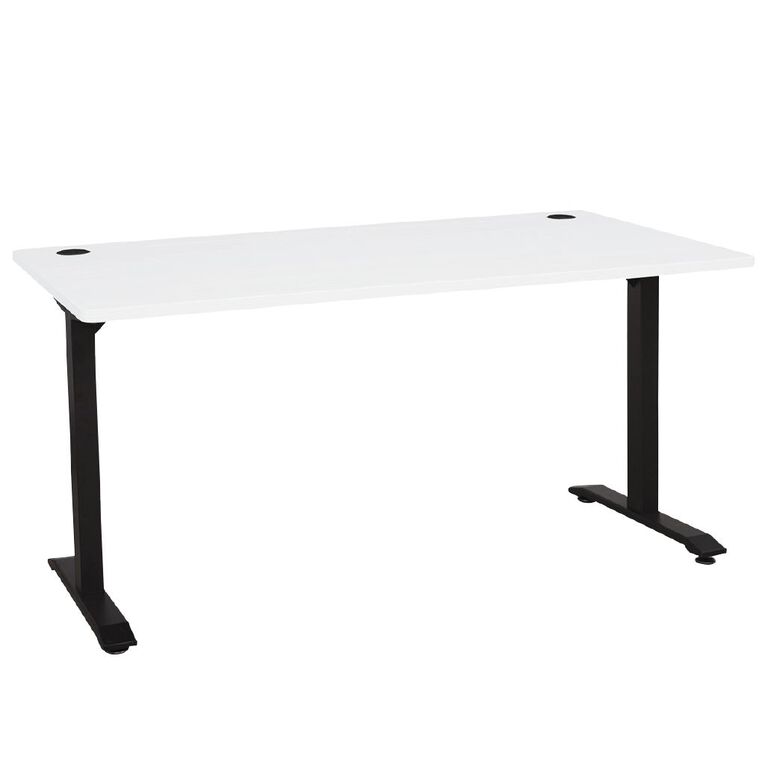 Jasper J Emerge Metal Leg Desk 1500 /Ironstone White, , hi-res