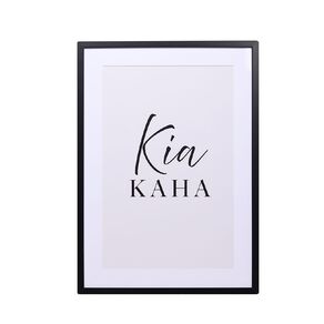 Living & Co Kia Kaha Framed Print 50cm x 70cm