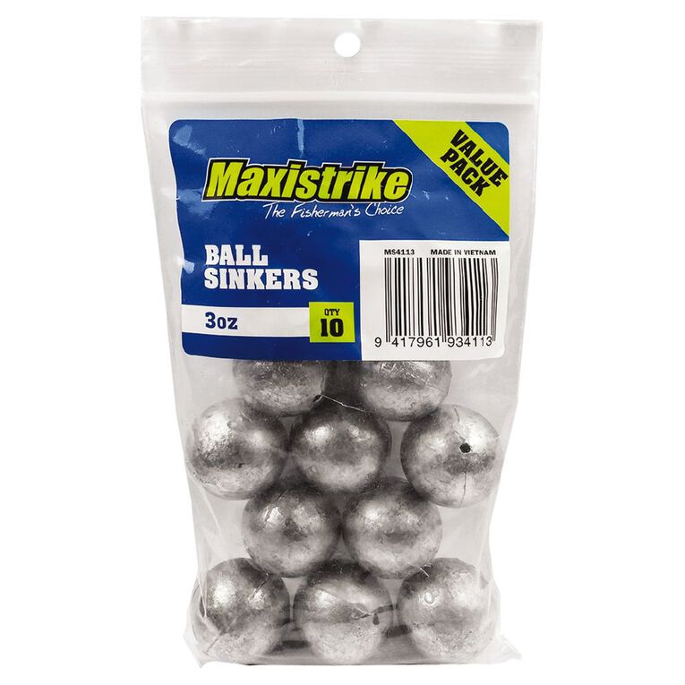 Maxistrike Sinker Ball 3oz 10 Piece, , hi-res
