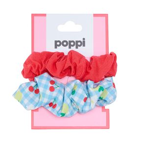 Poppi Scrunchie Cherry 2 Pack