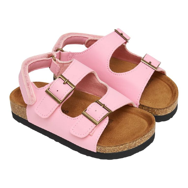 Young Original Junior Kid's Recife Back Strap Sandals, Pink Mid, hi-res