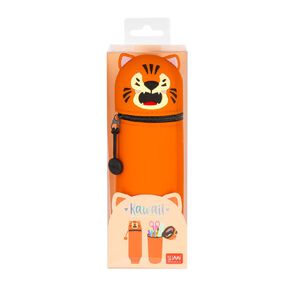 Legami 2-in-1 Silicone Pencil Case Kawaii Tiger