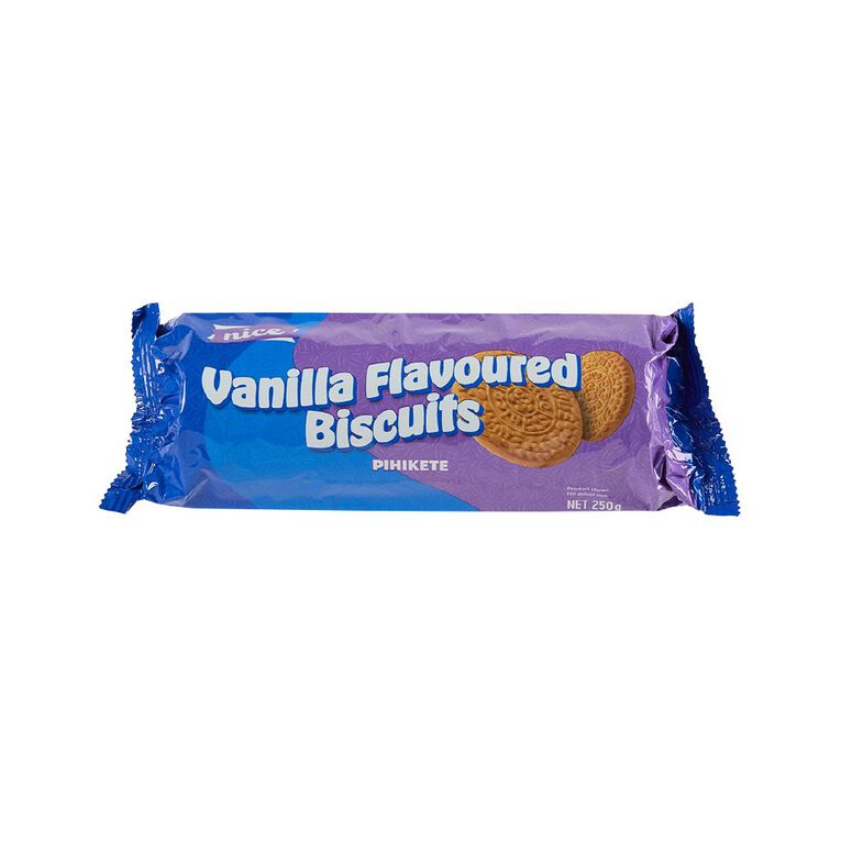Nice Vanilla Flavoured Biscuits 250g, , hi-res