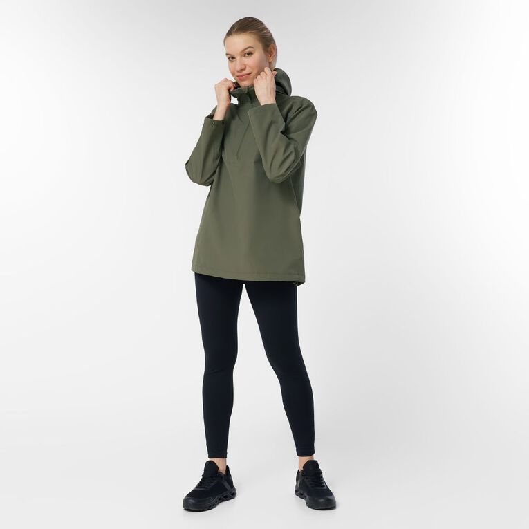Active Intent Women's Raincoat, Green Mid, hi-res
