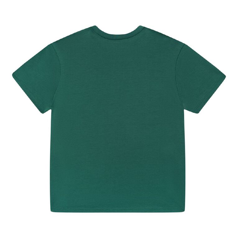 Young Original Short Sleeve Print Tee, Green Mid, hi-res