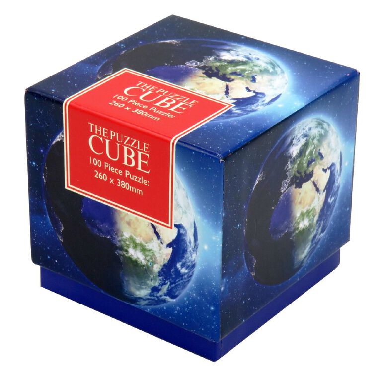 100 Piece Cube Puzzle Solar System Earth, , hi-res
