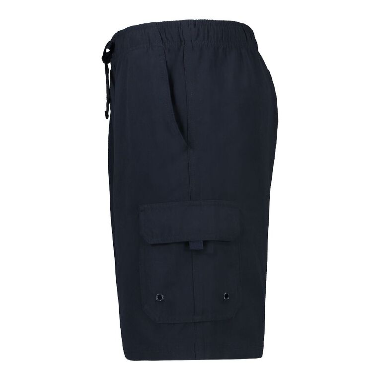 H&H Men's Cargo Swim Short, Navy, hi-res
