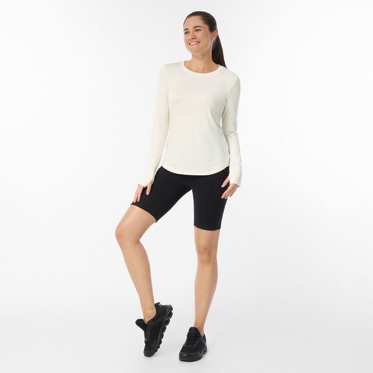 Active Intent Women's Active Longsleeve Tee, White, hi-res