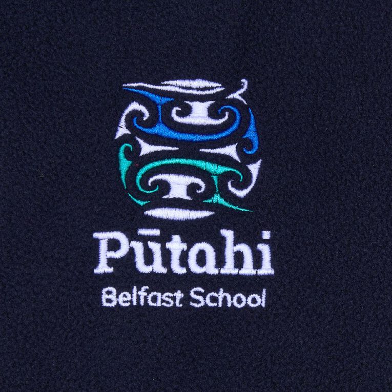 Schooltex Belfast School Polar Fleece Jacket with Embroidery, Navy, hi-res
