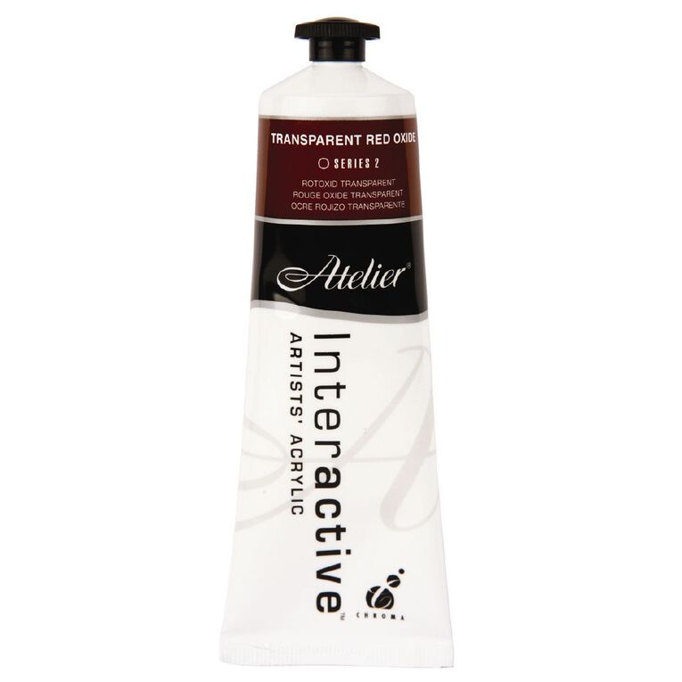 Atelier S2 Acrylic Paint Transparent Red Oxide 80ml, , hi-res