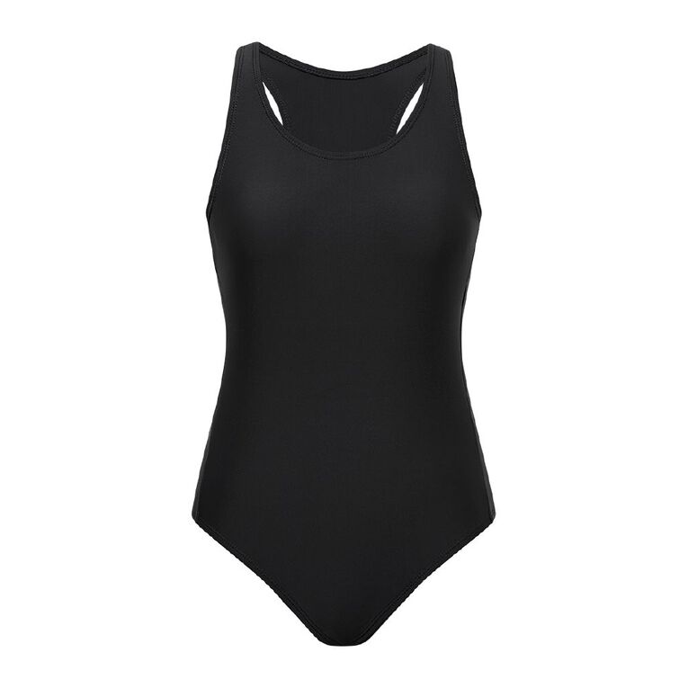 Active Intent Women's Sport Training One Piece, Black, hi-res