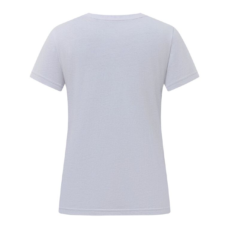 H&H Women's Short Sleeve Crew Neck Cotton Tee, Blue Light, hi-res