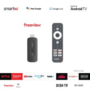 DishTV SmartVU SV12HD Android TV Freeview Dongle Black