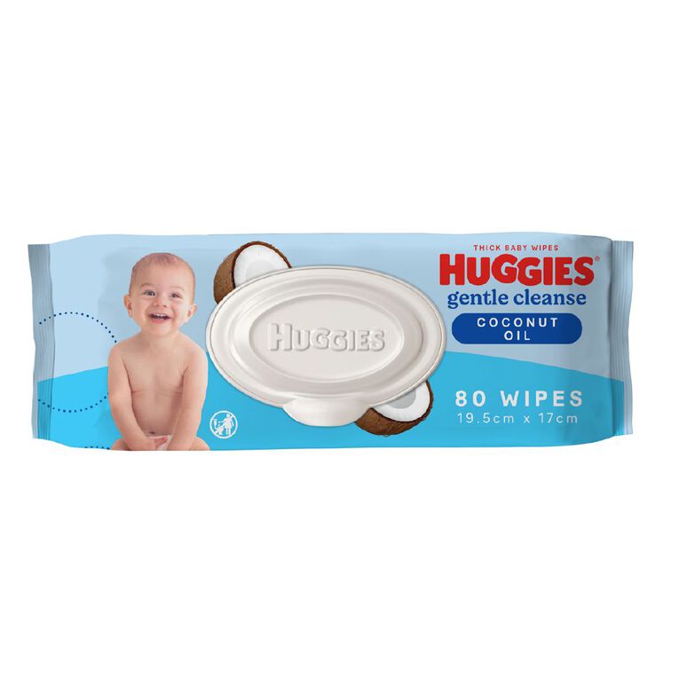 Huggies Baby Wipes Coconut 80 Pack, , hi-res