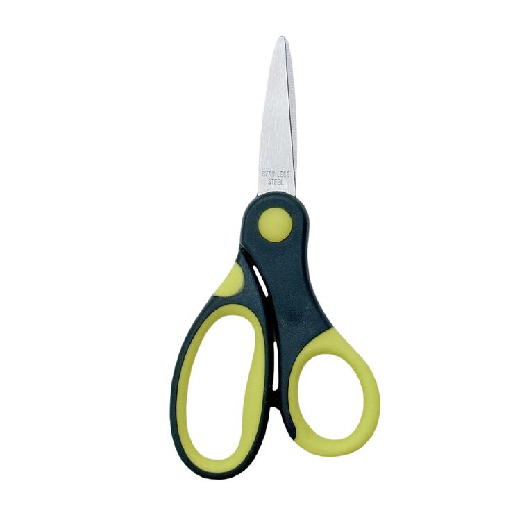 WS Scissors Soft Grip 5 inch Grey Mid, , hi-res