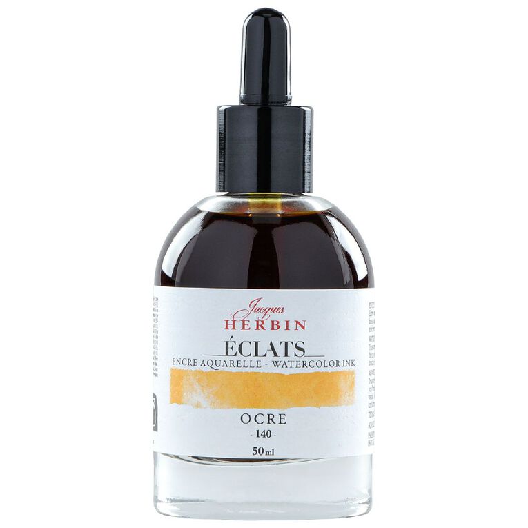 Jacques Herbin Eclats Watercolour Ink 140 Ochre 50ml, , hi-res