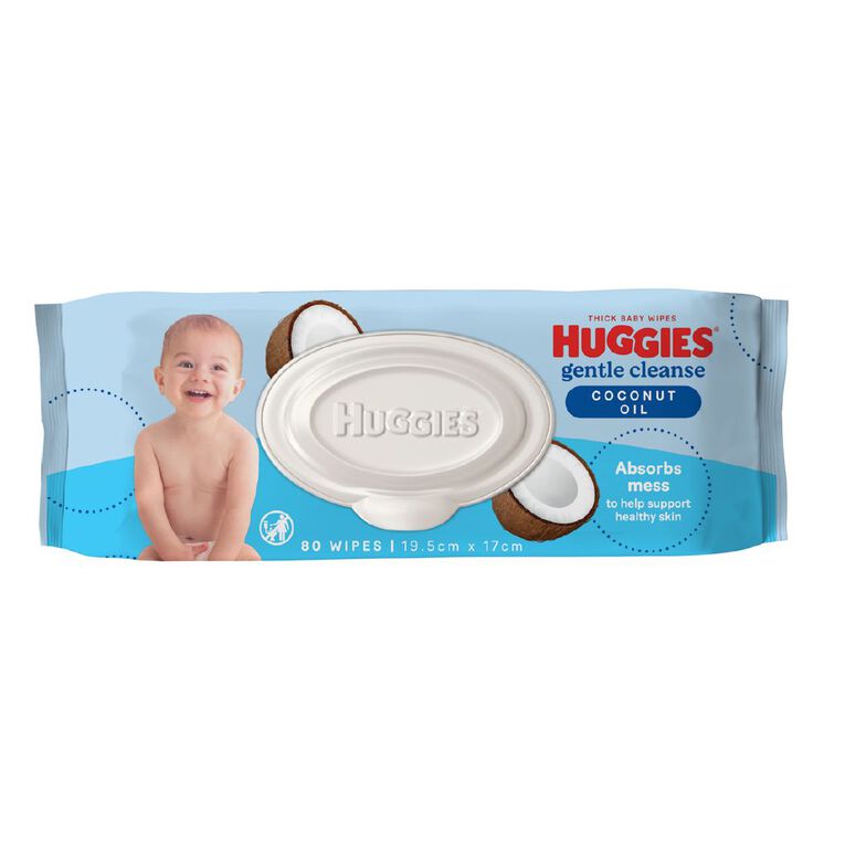 Huggies Baby Wipes Coconut 80 Pack, , hi-res