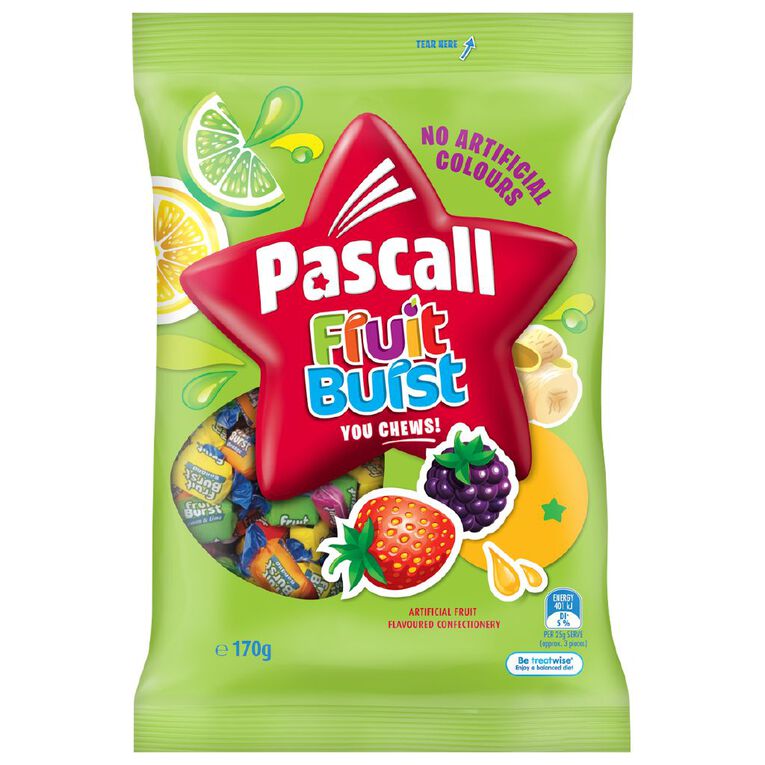 Pascall Fruit Burst 170g, , hi-res